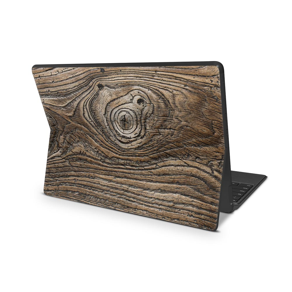 Vintage Knotted Wood Microsoft Surface Pro X Skin