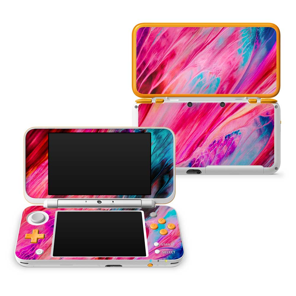 Pink Abstract Nintendo 2DS XL Skin