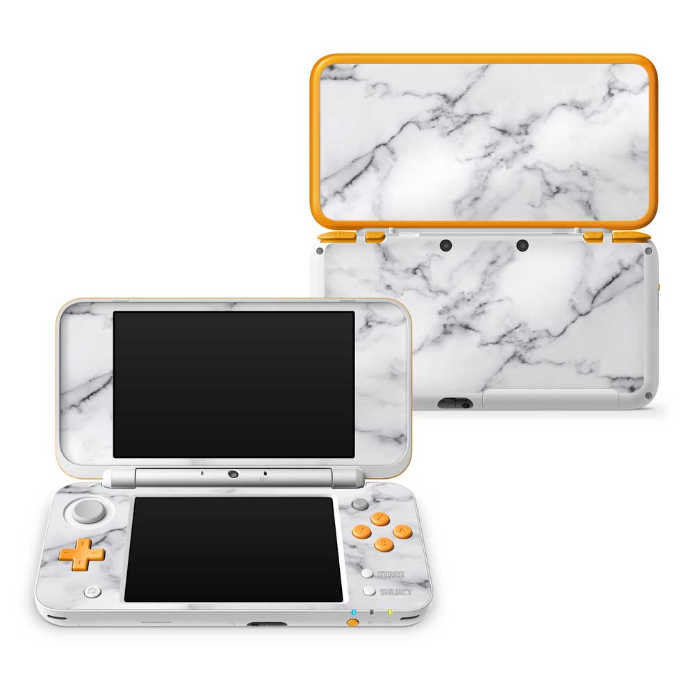 White Marble III Nintendo 2DS XL Skin