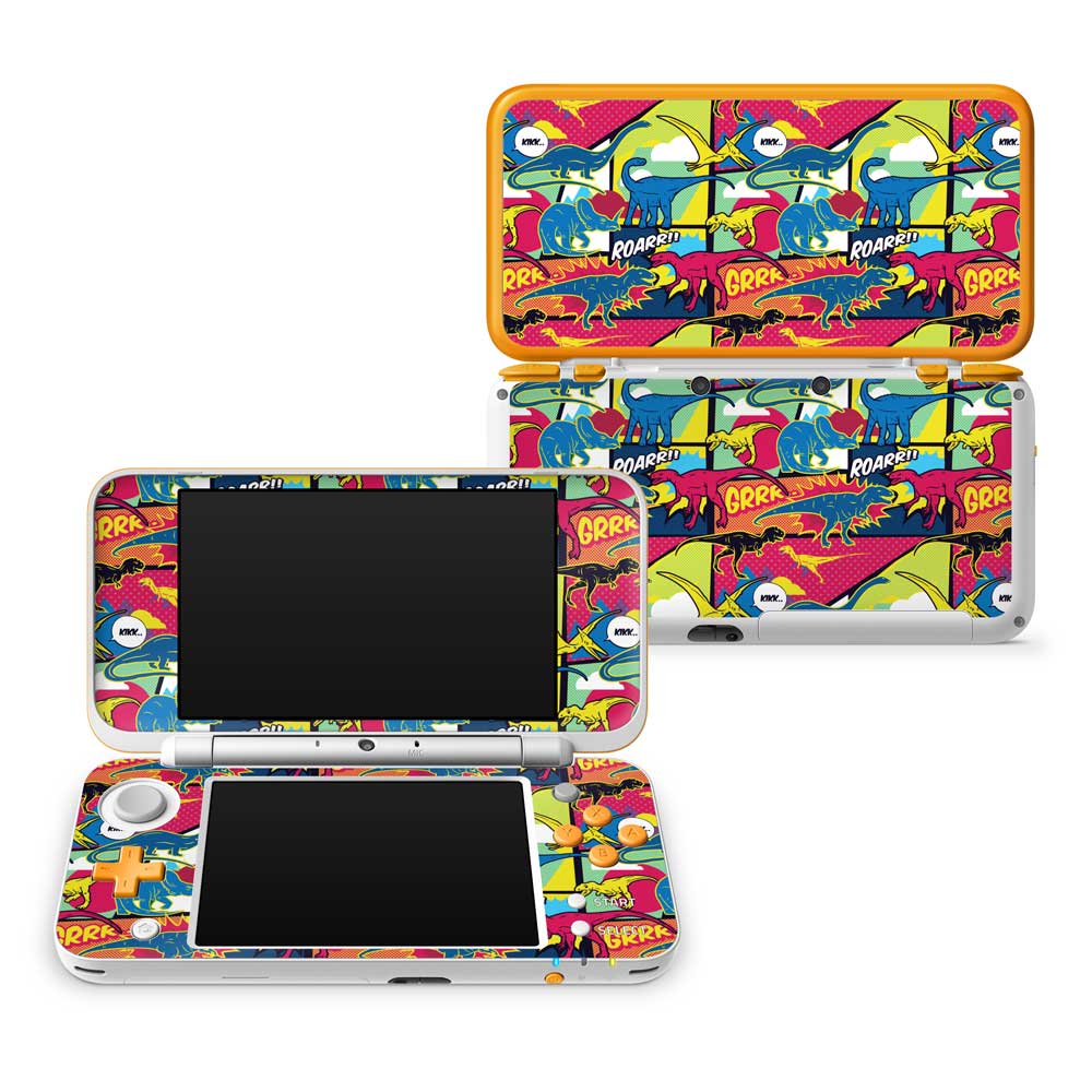 Pop Art Dinosaur Nintendo 2DS XL Skin