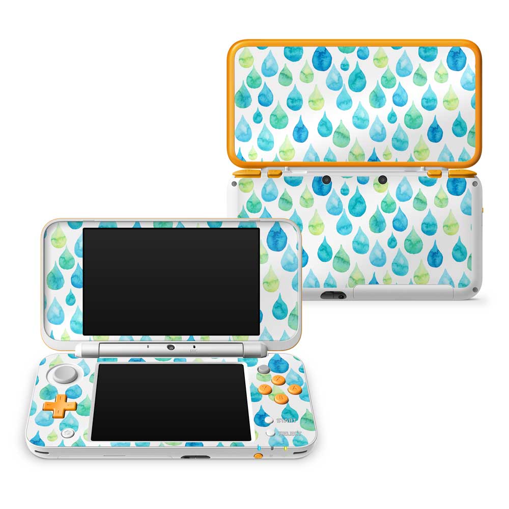 Raindrops Nintendo 2DS XL Skin