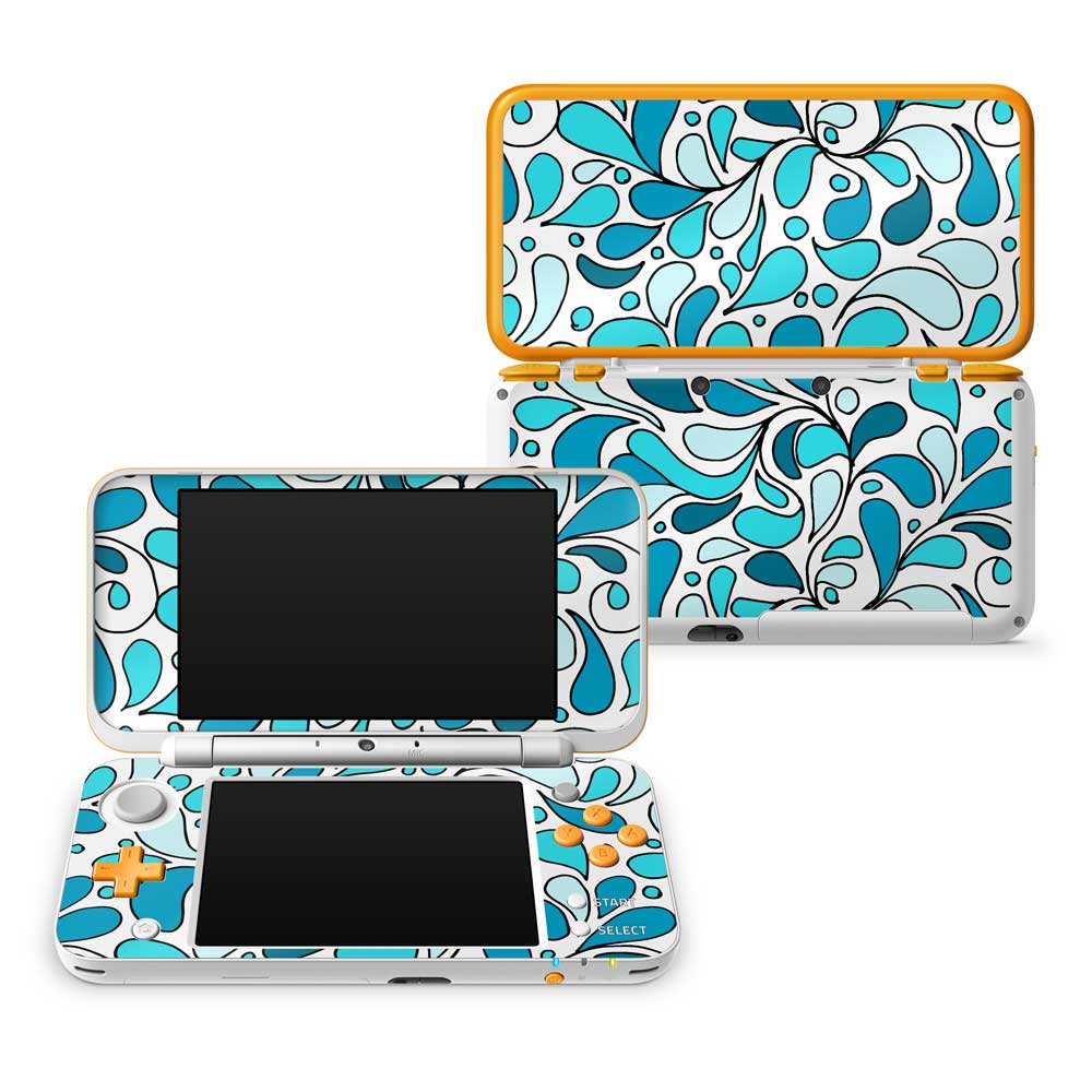 Splash of Blue Nintendo 2DS XL Skin