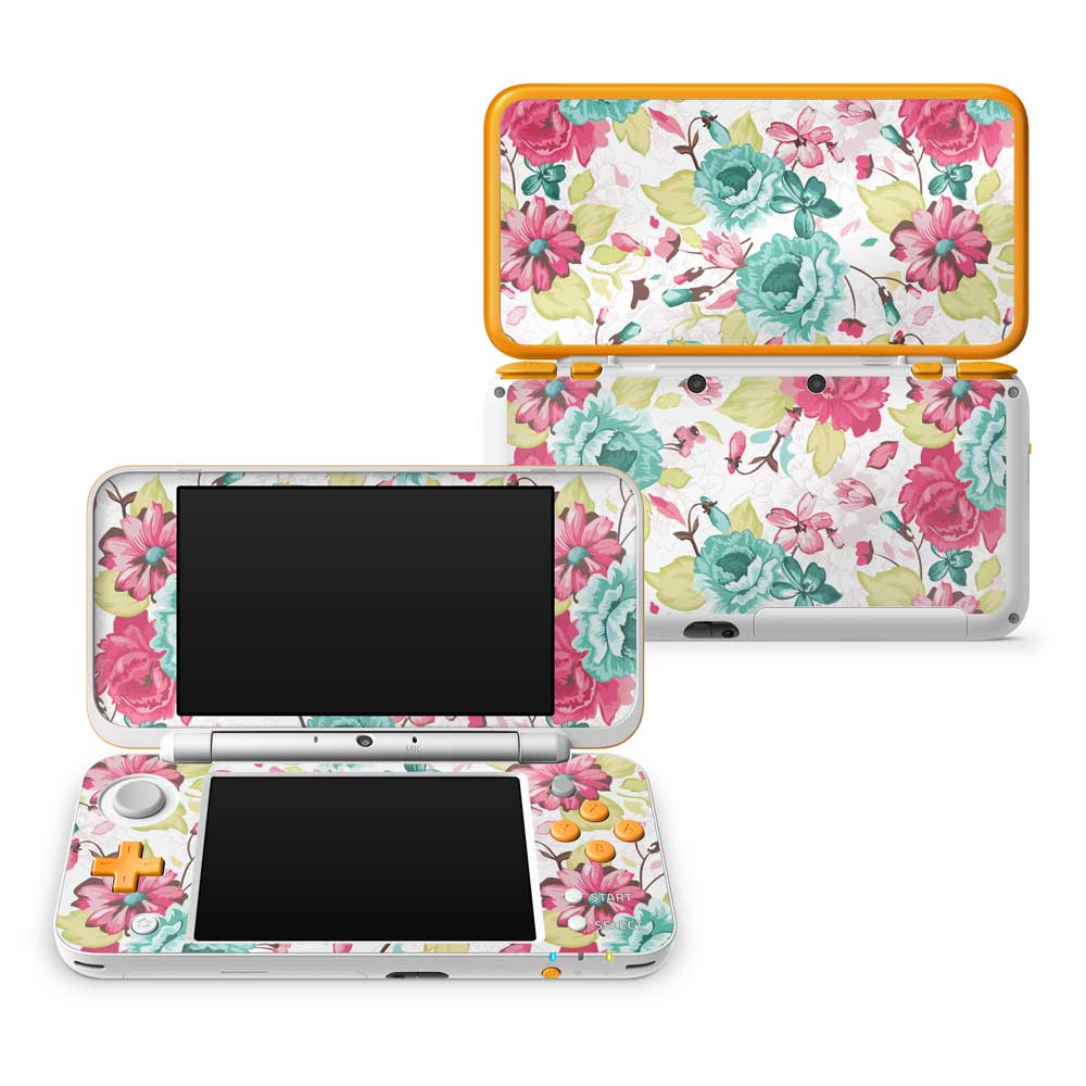 Vintage Flowers Nintendo 2DS XL Skin