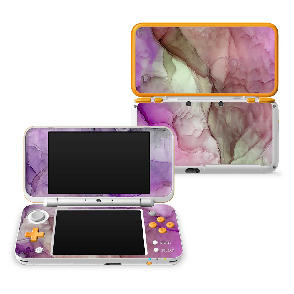 Purple Abstract Wash Nintendo 2DS XL Skin