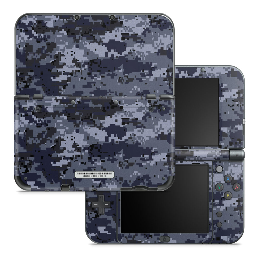 Digital Navy Camo Nintendo 3DS XL 2015 Skin