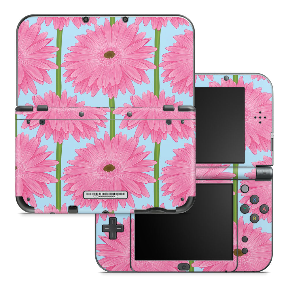 Baby Pink Gerbera Nintendo 3DS XL 2015 Skin