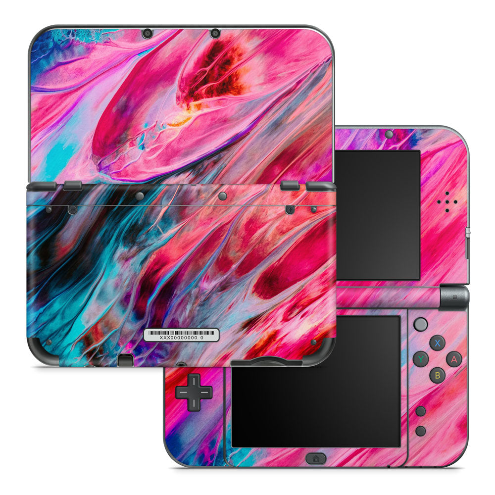 Pink Abstract Nintendo 3DS XL 2015 Skin