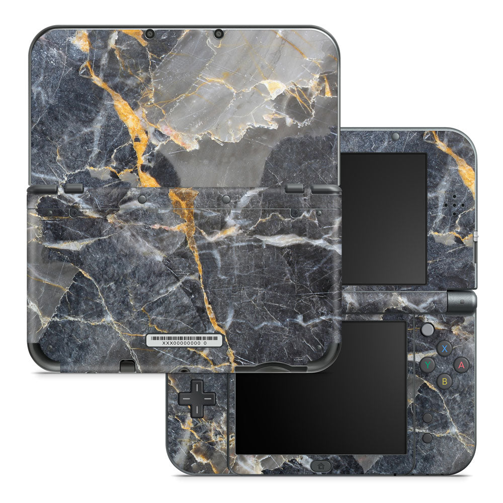 Slate Gold Marble Nintendo 3DS XL 2015 Skin