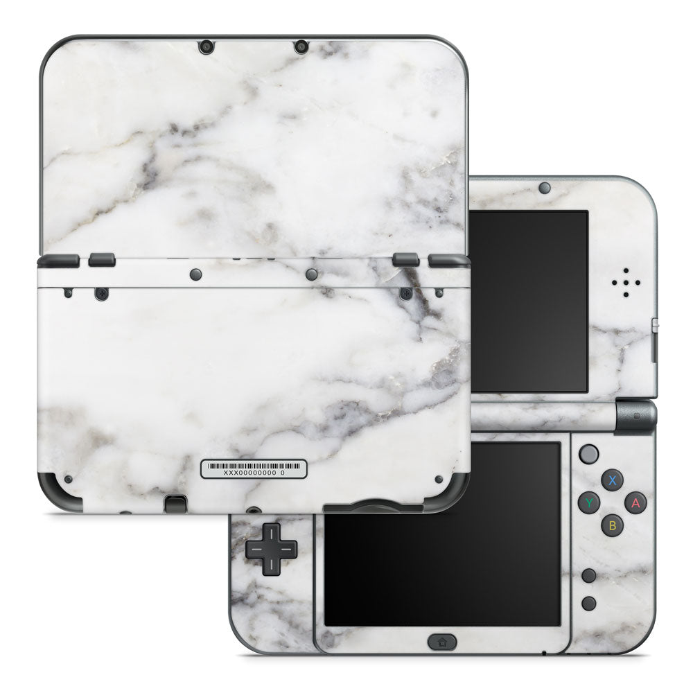 Classic White Marble Nintendo 3DS XL 2015 Skin