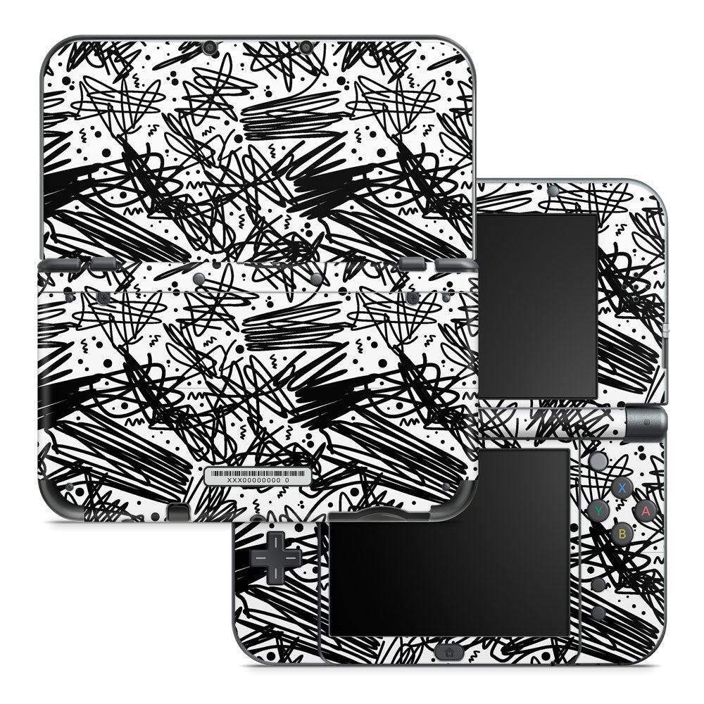 Scribble Nintendo 3DS XL 2015 Skin