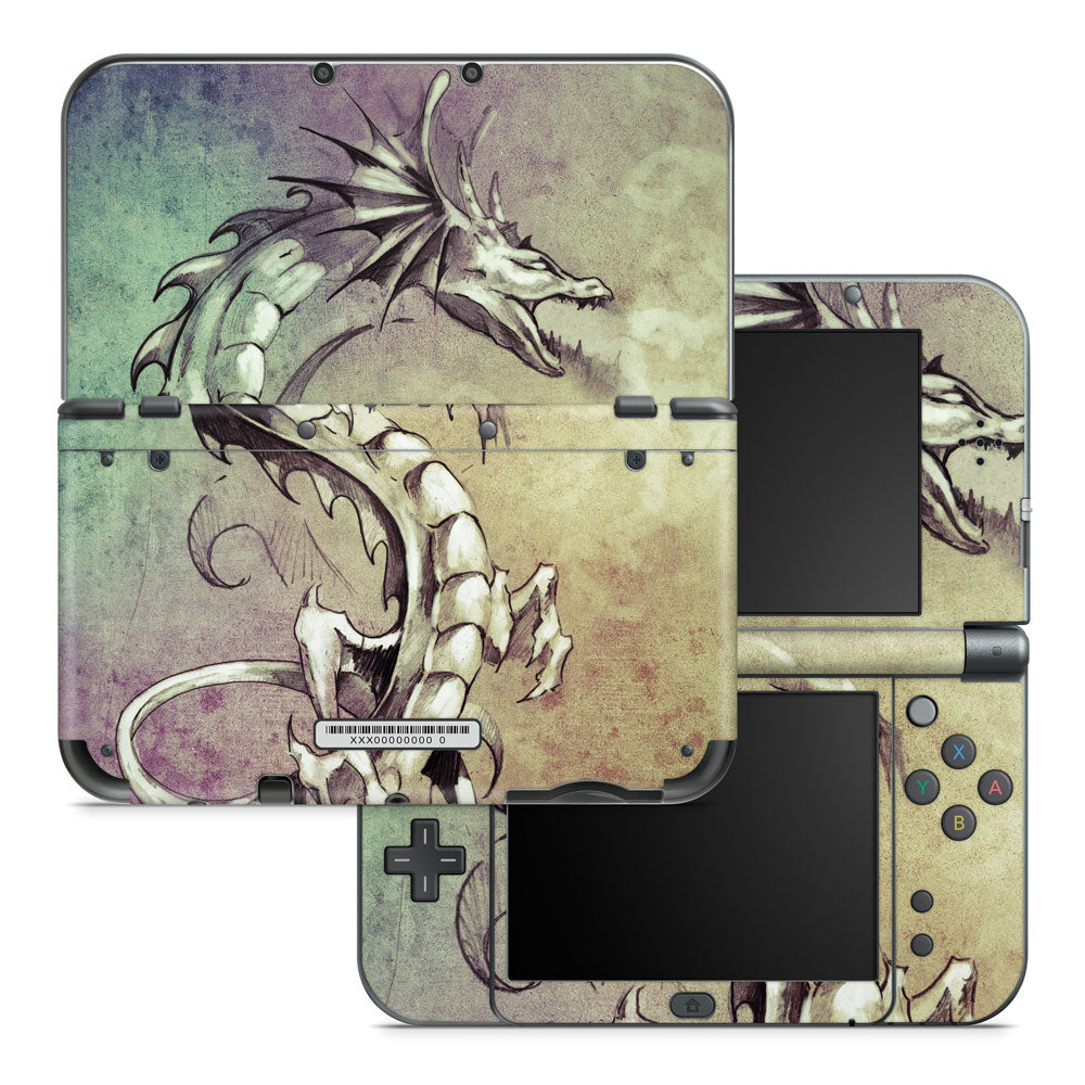 Sketch Dragon Nintendo 3DS XL 2015 Skin