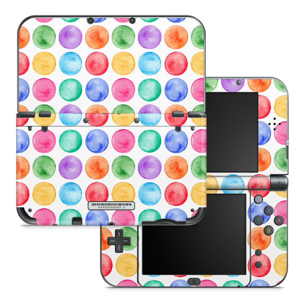 Watercolour Circles Nintendo 3DS XL 2015 Skin