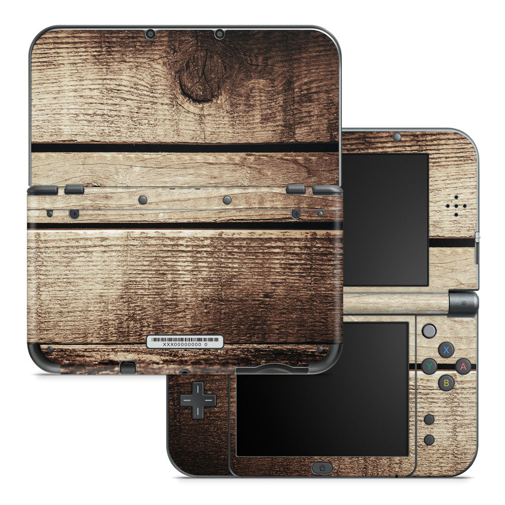 Vintage Wood Nintendo 3DS XL 2015 Skin
