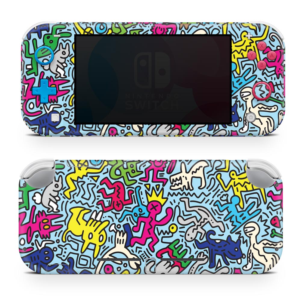 Doodle Crazy Nintendo Switch Lite Skin