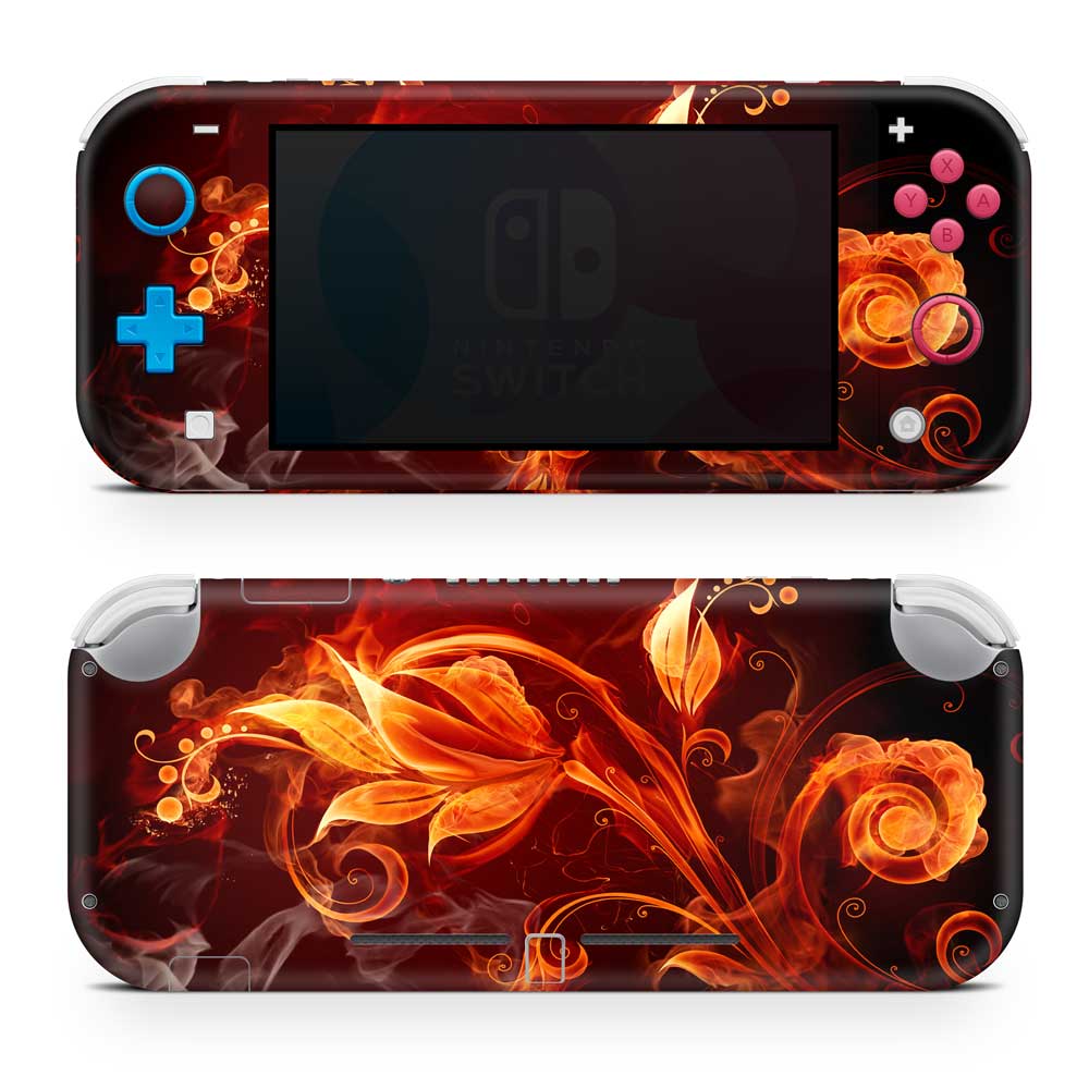 Fire Flower Nintendo Switch Lite Skin