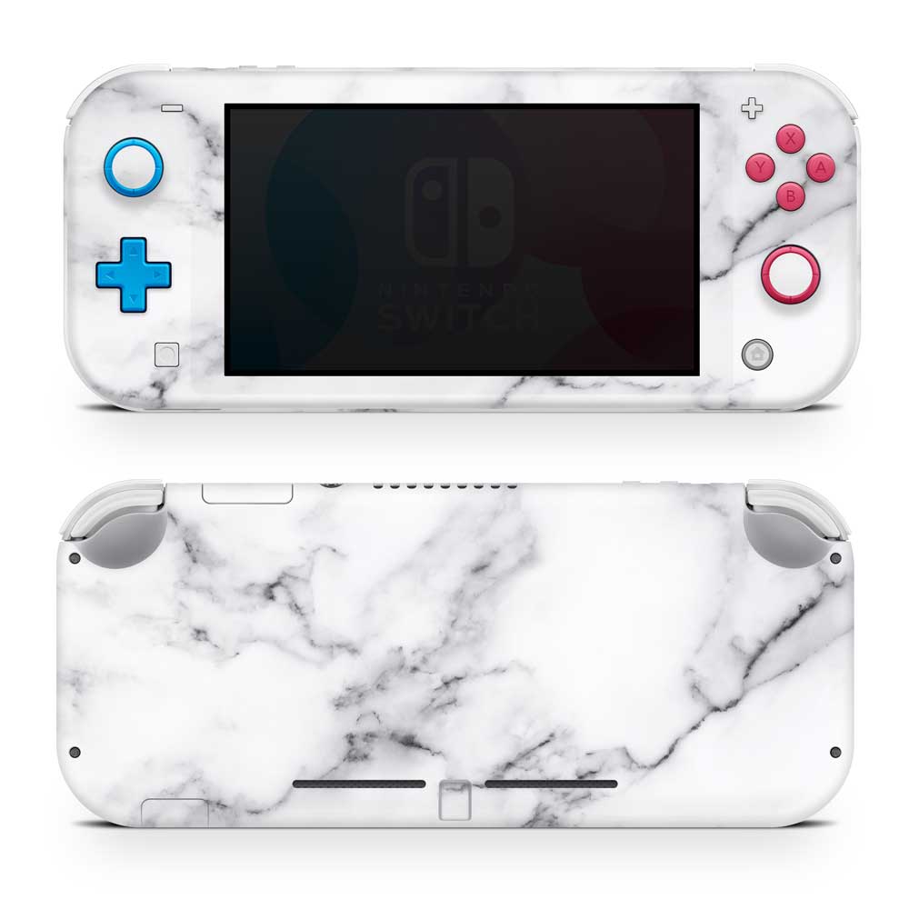 White Marble III Nintendo Switch Lite Skin