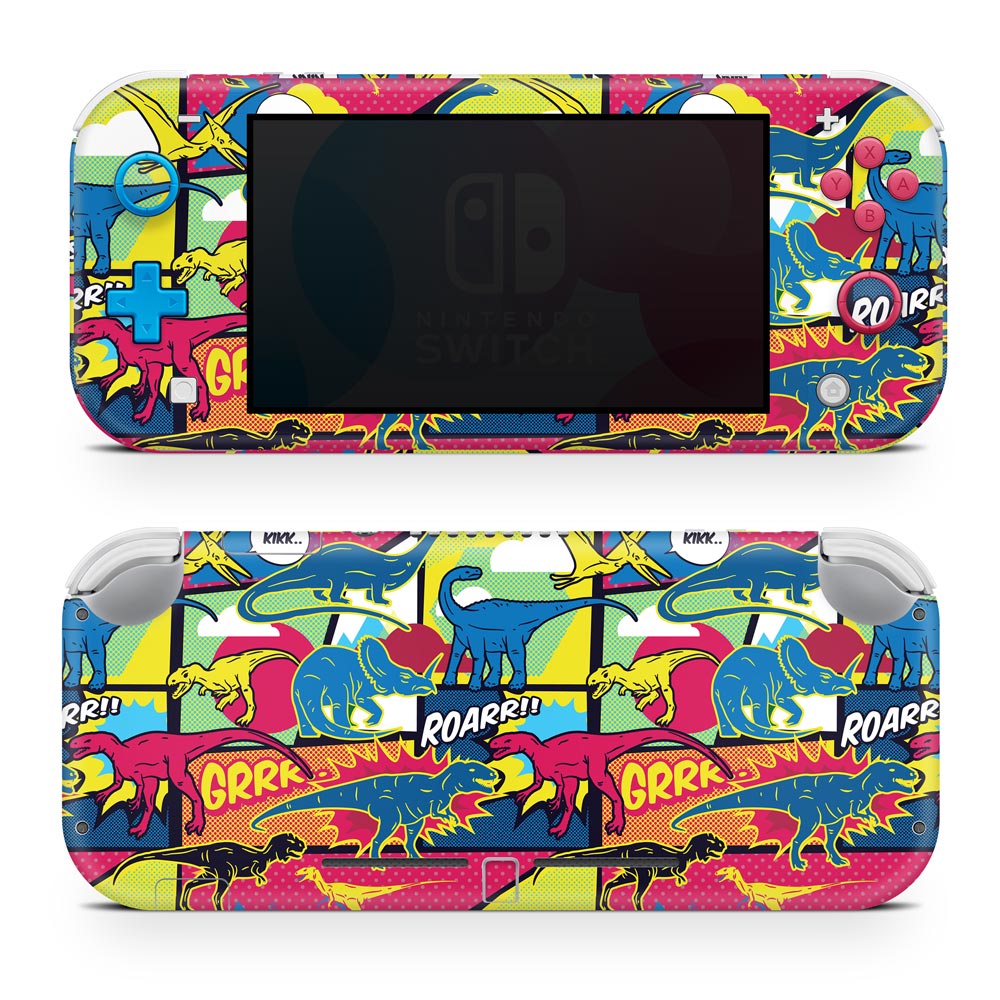 Pop Art Dinosaur Nintendo Switch Lite Skin