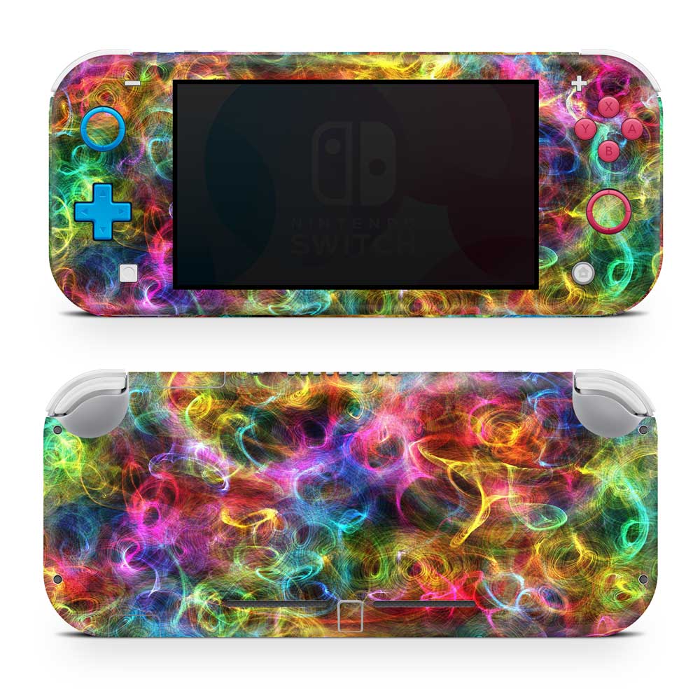 Rainbow Fluffy Nintendo Switch Lite Skin