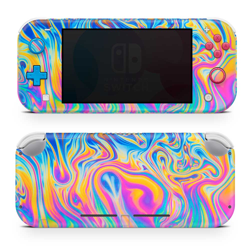 Rainbow Swirl Nintendo Switch Lite Skin