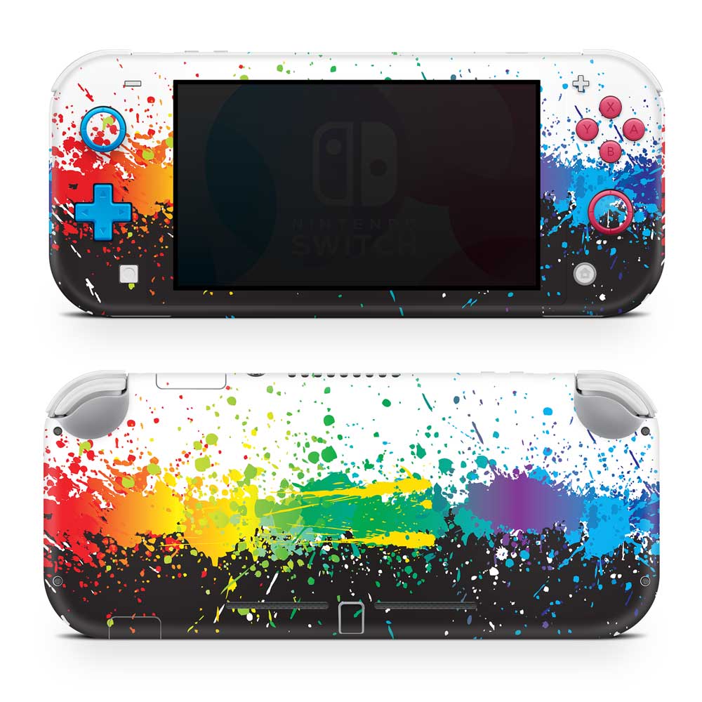 Rainbow Splash Nintendo Switch Lite Skin