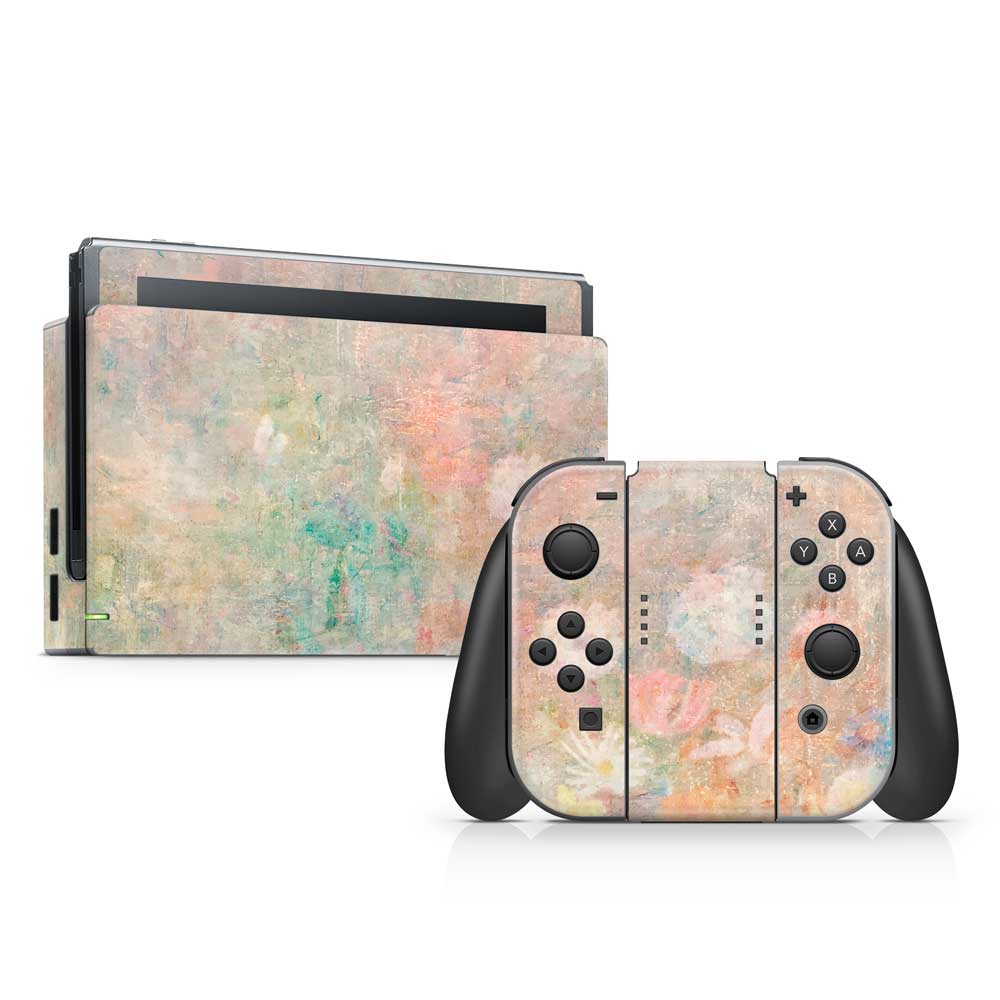 Floral Watercolour Haze Nintendo Switch Skin