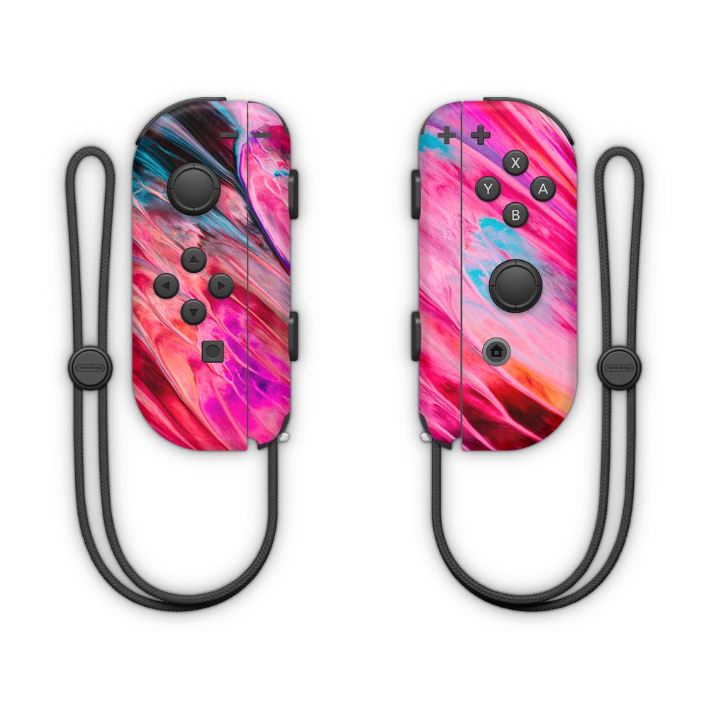 Pink Abstract Nintendo Joy-Con Controller Skin