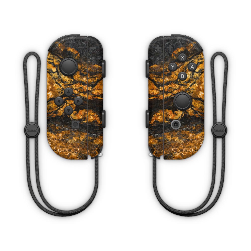 Black & Gold Marble Nintendo Joy-Con Controller Skin