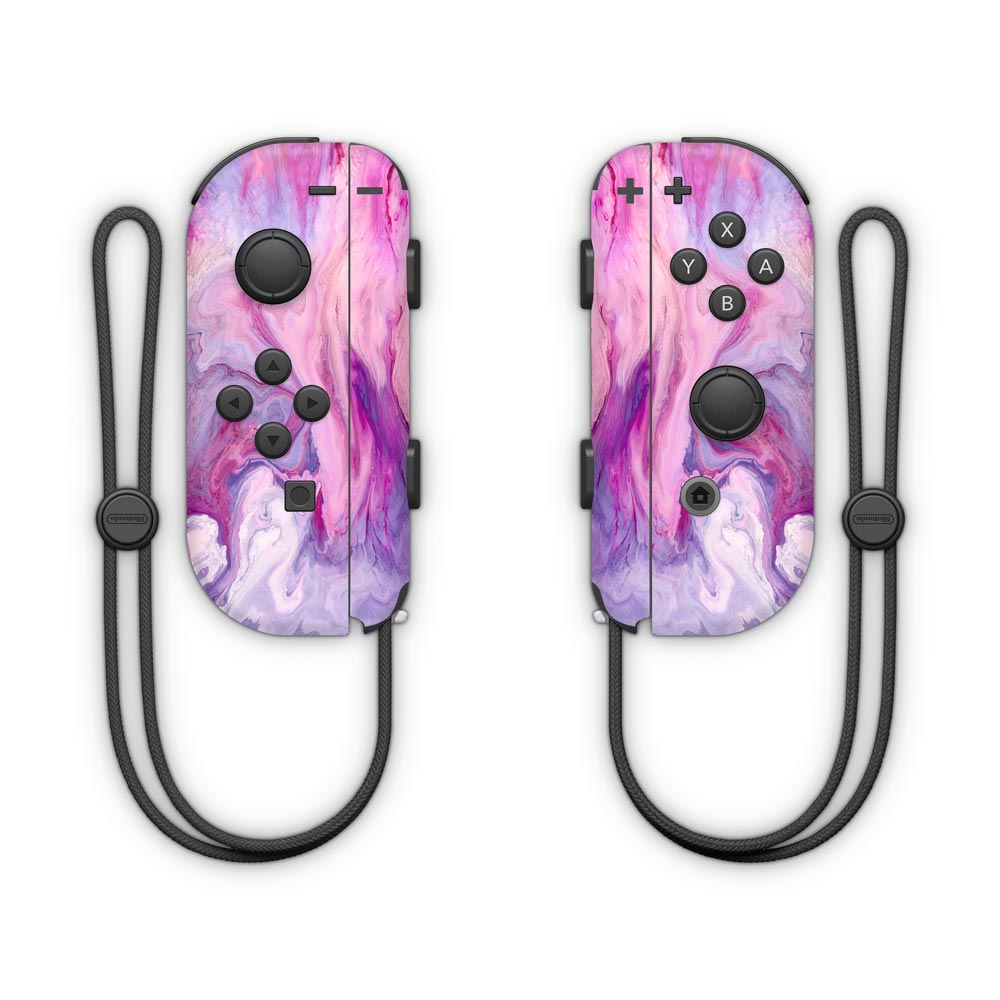 Purple Marble Swirl Nintendo Joy-Con Controller Skin