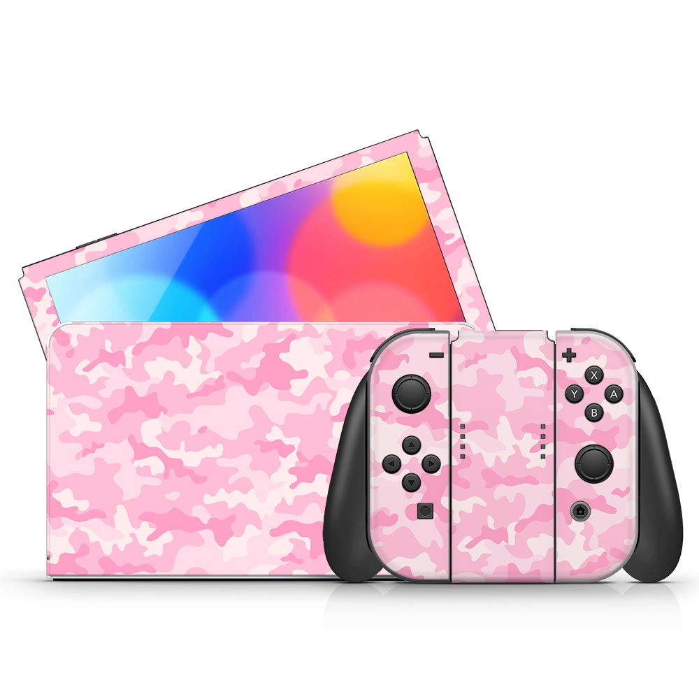 Angel Camo Nintendo Switch Oled Skin