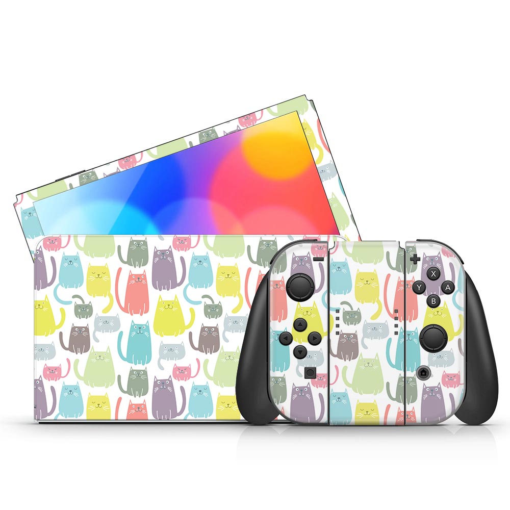Here Kitty - Nintendo Switch Oled Skin
