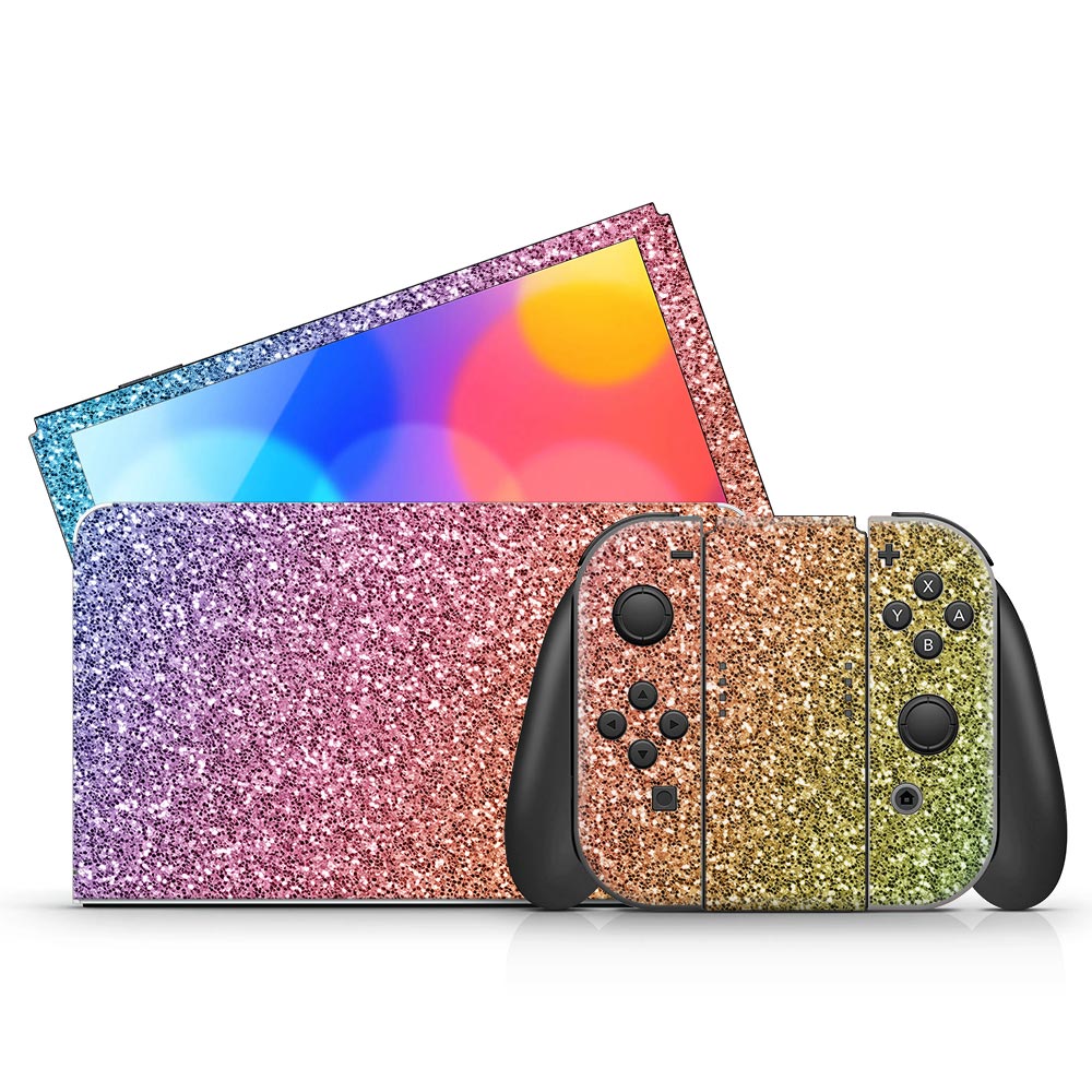 Rainbow Ombre Nintendo Switch Oled Skin