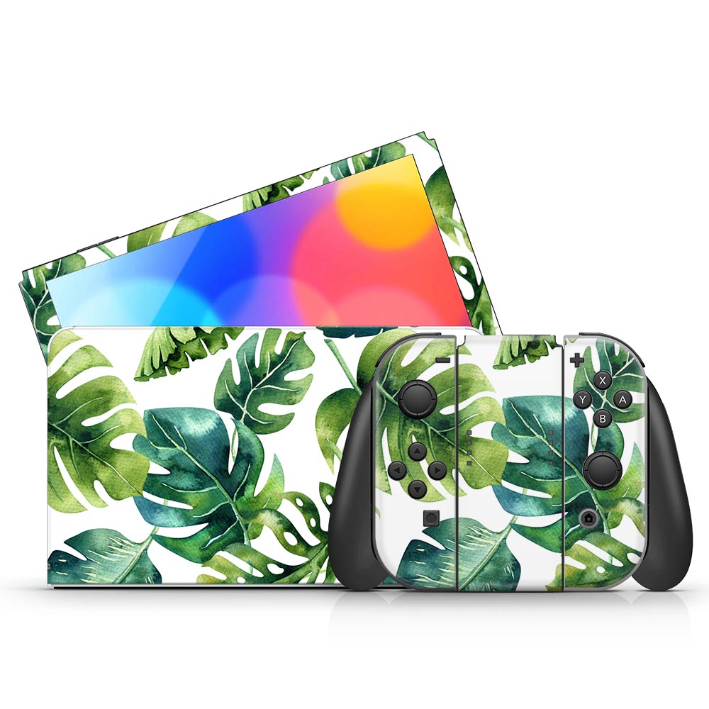 Palm Leaves Nintendo Switch Oled Skin