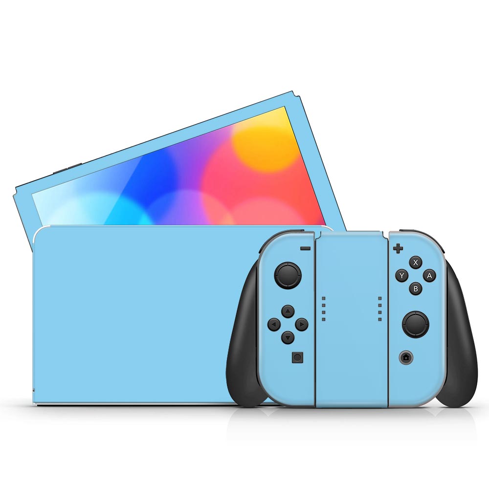 Baby Blue Nintendo Switch Oled Skin