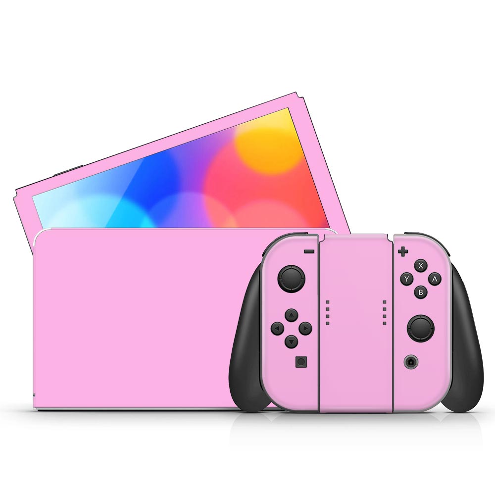 Baby Pink Nintendo Switch Oled Skin