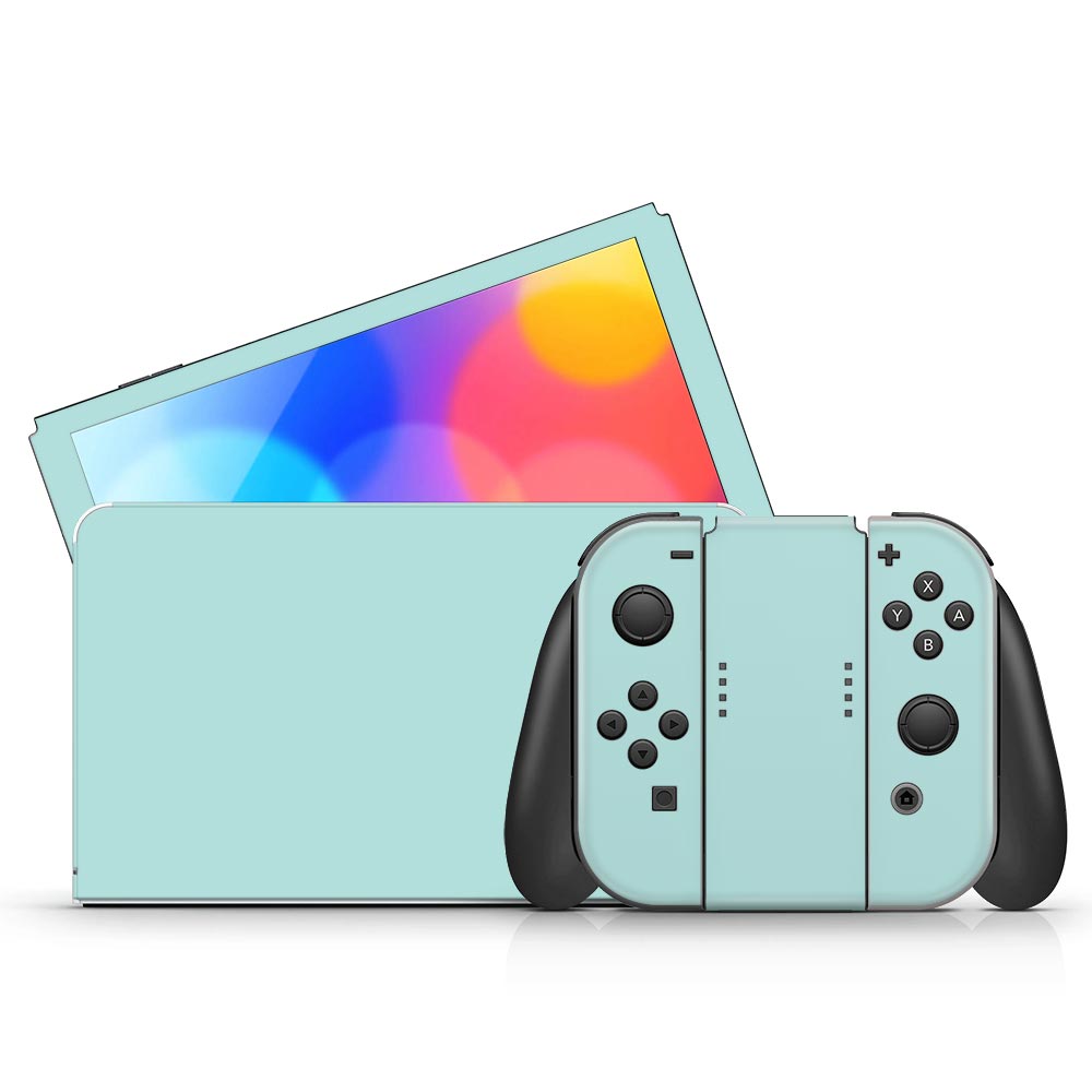 Mint Nintendo Switch Oled Skin