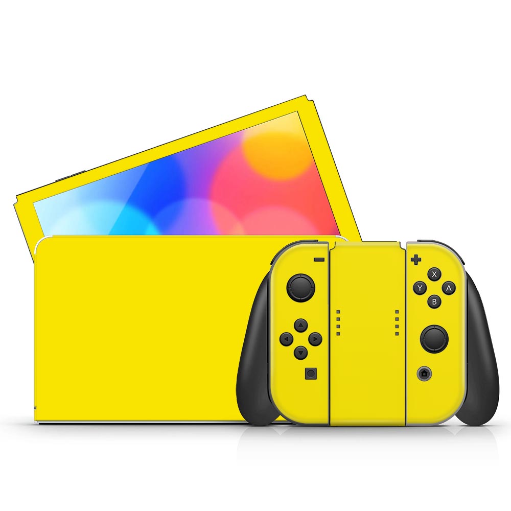 Yellow Nintendo Switch Oled Skin