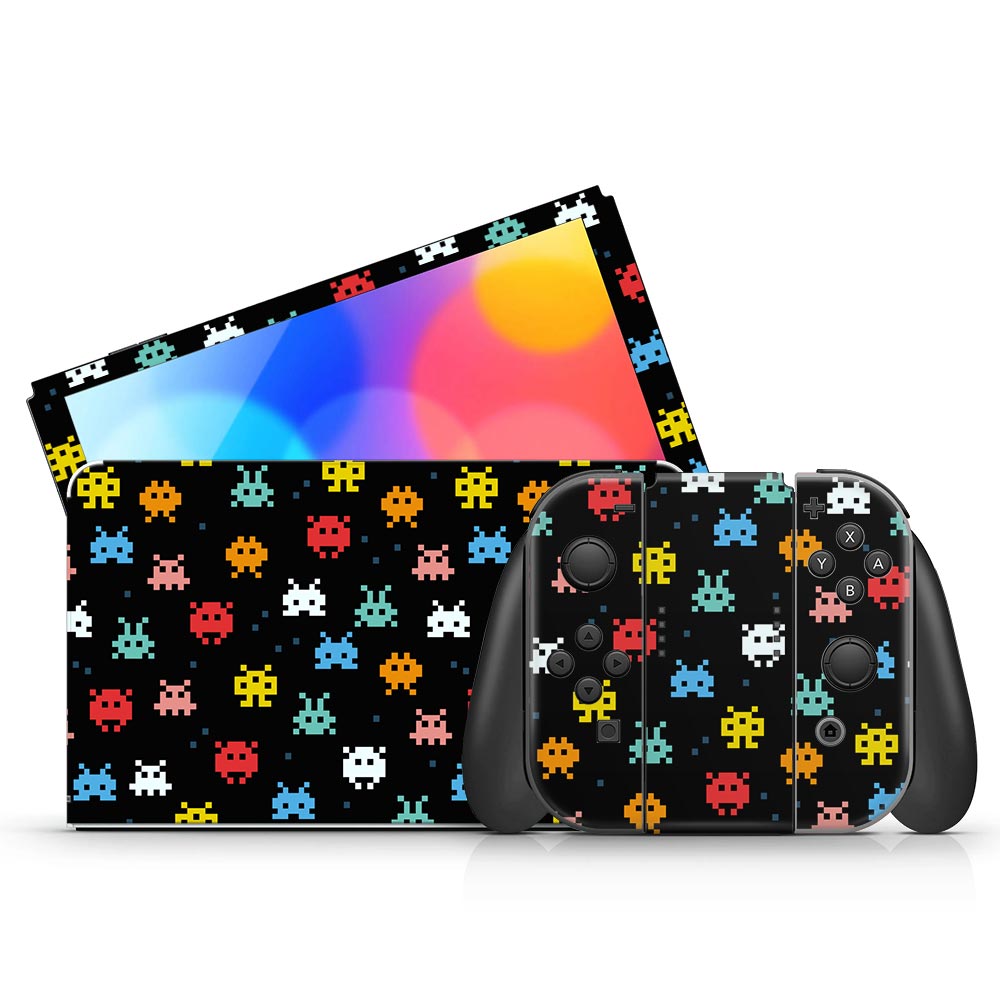 Space Invaders Nintendo Switch Oled Skin