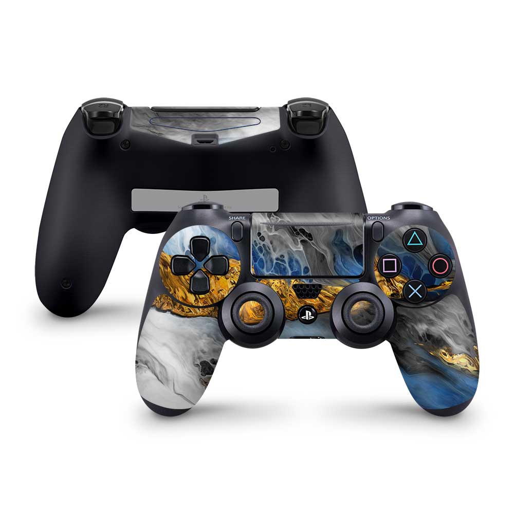 Blue Abstract PS4 Controller Skin