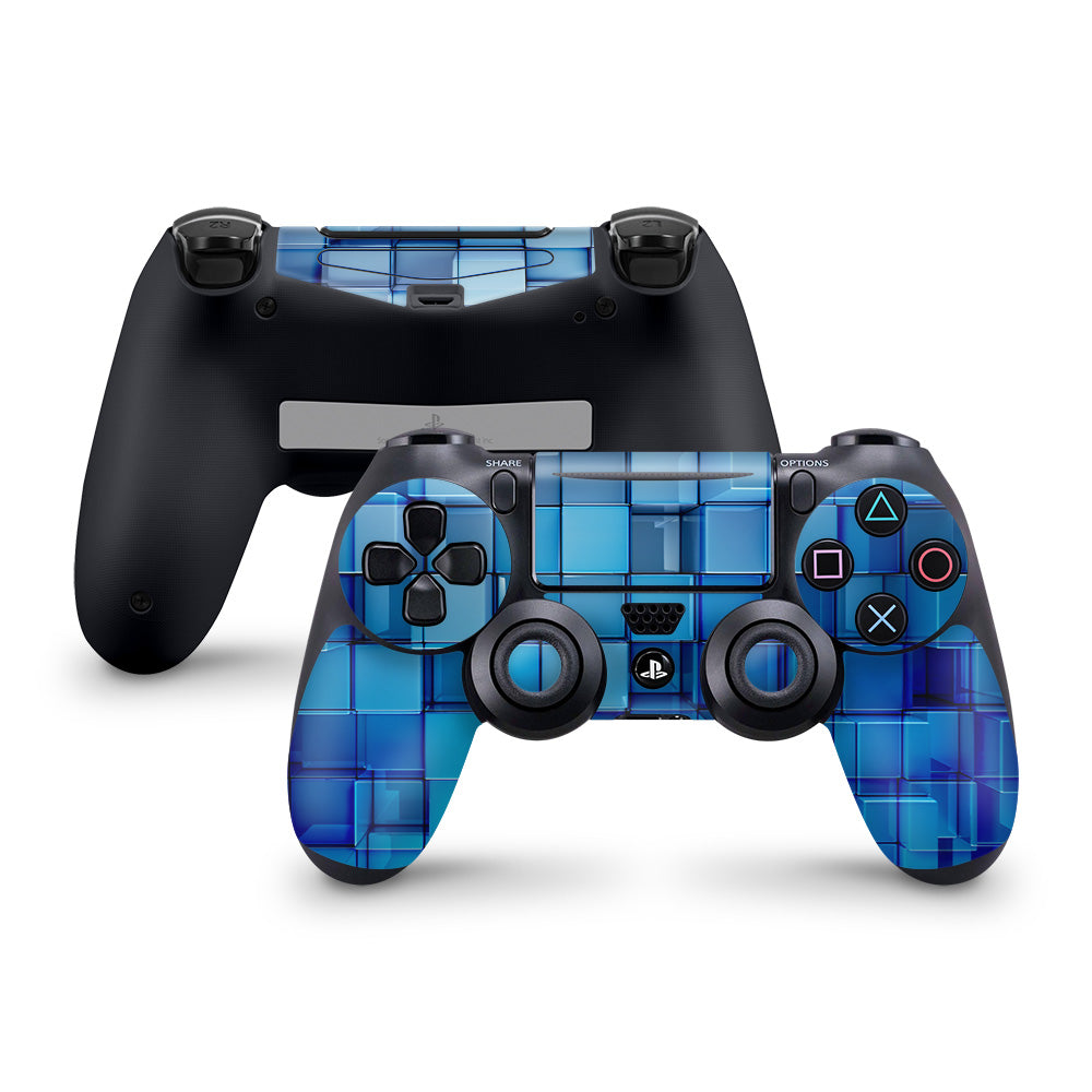Four Square Blue PS4 Controller Skin