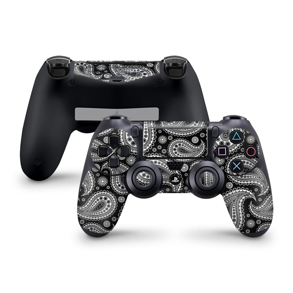 Black Paisley PS4 Controller Skin