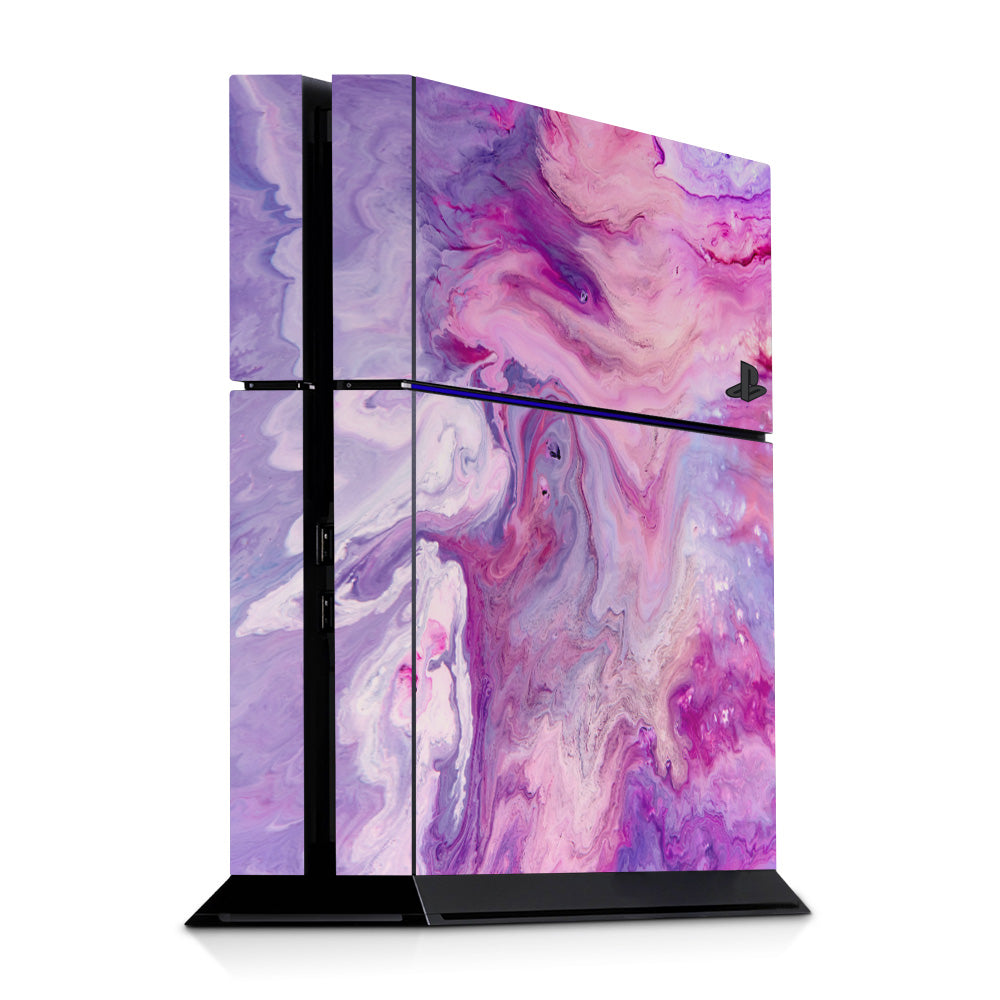 Purple Marble Swirl PS4 Console Skin