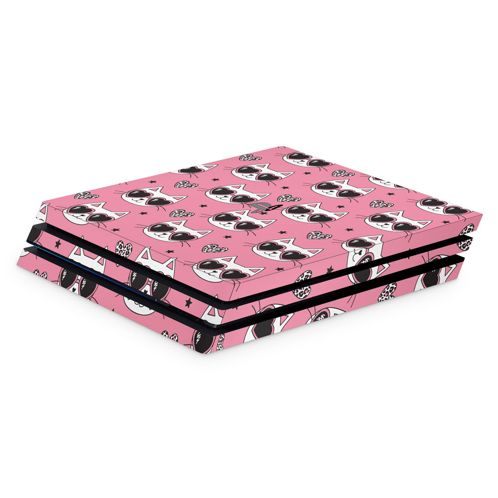 Cool Cats PS4 Pro Console Skin