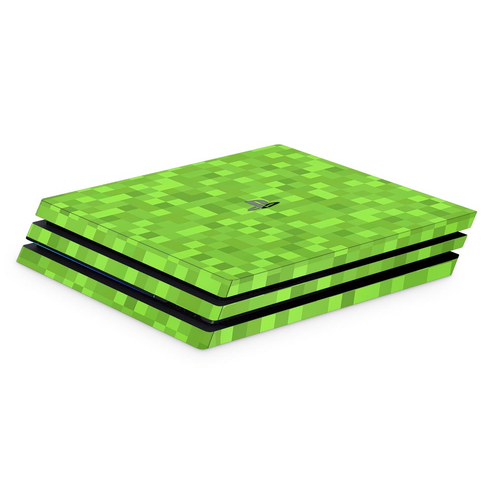 Pixel Lime PS4 Pro Console Skin