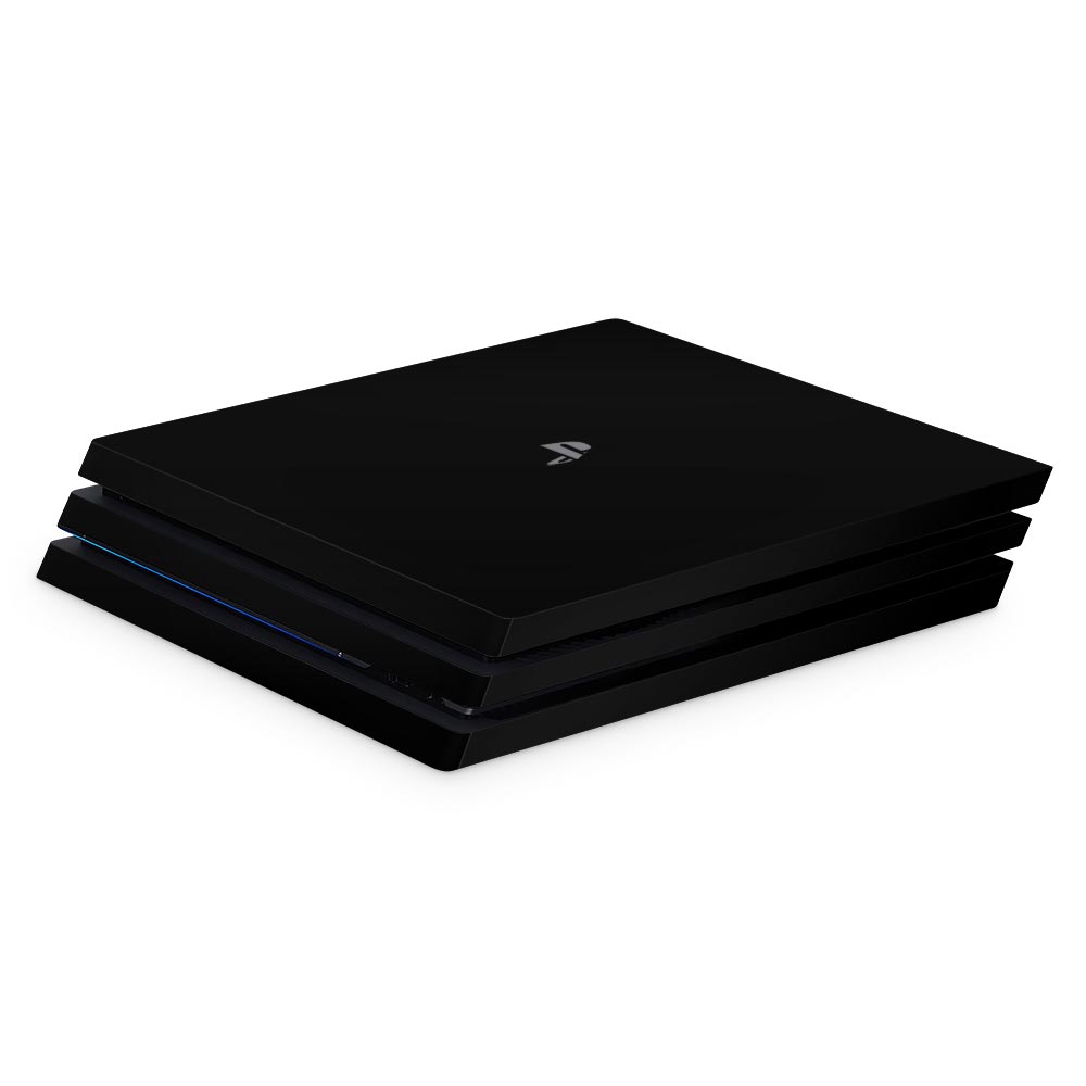 Black Sony PS4 Pro Console Skin