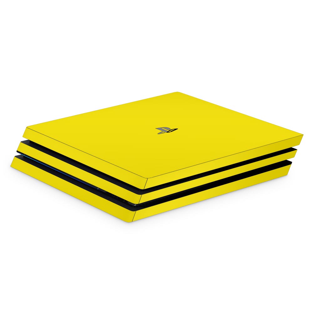 Yellow PS4 Pro Console Skin