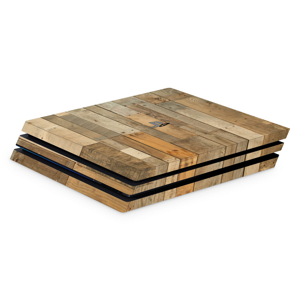 Reclaimed Wood PS4 Pro Console Skin