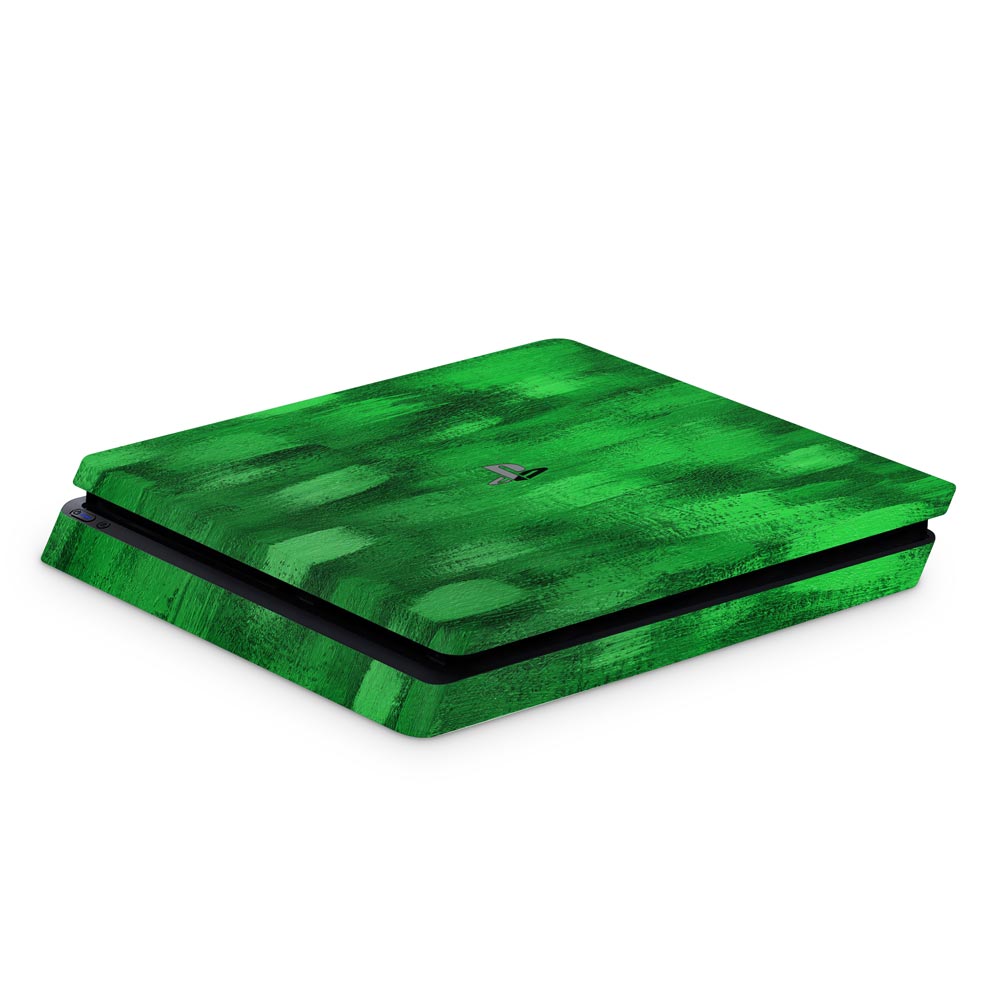Brushed Green PS4 Slim Console Skin