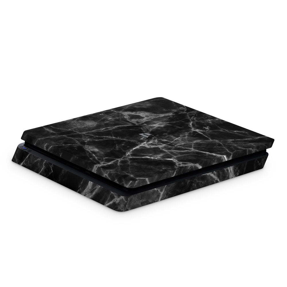 Black Marble PS4 Slim Console Skin