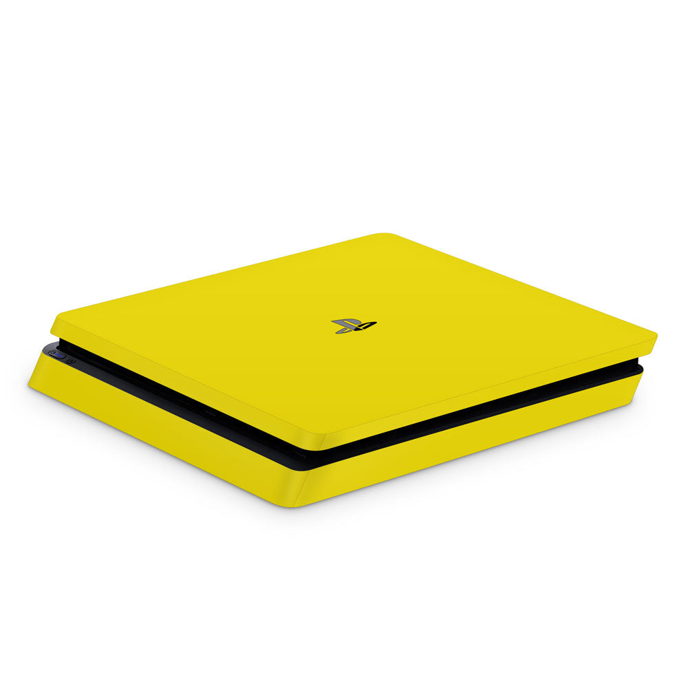 Yellow PS4 Slim Console Skin