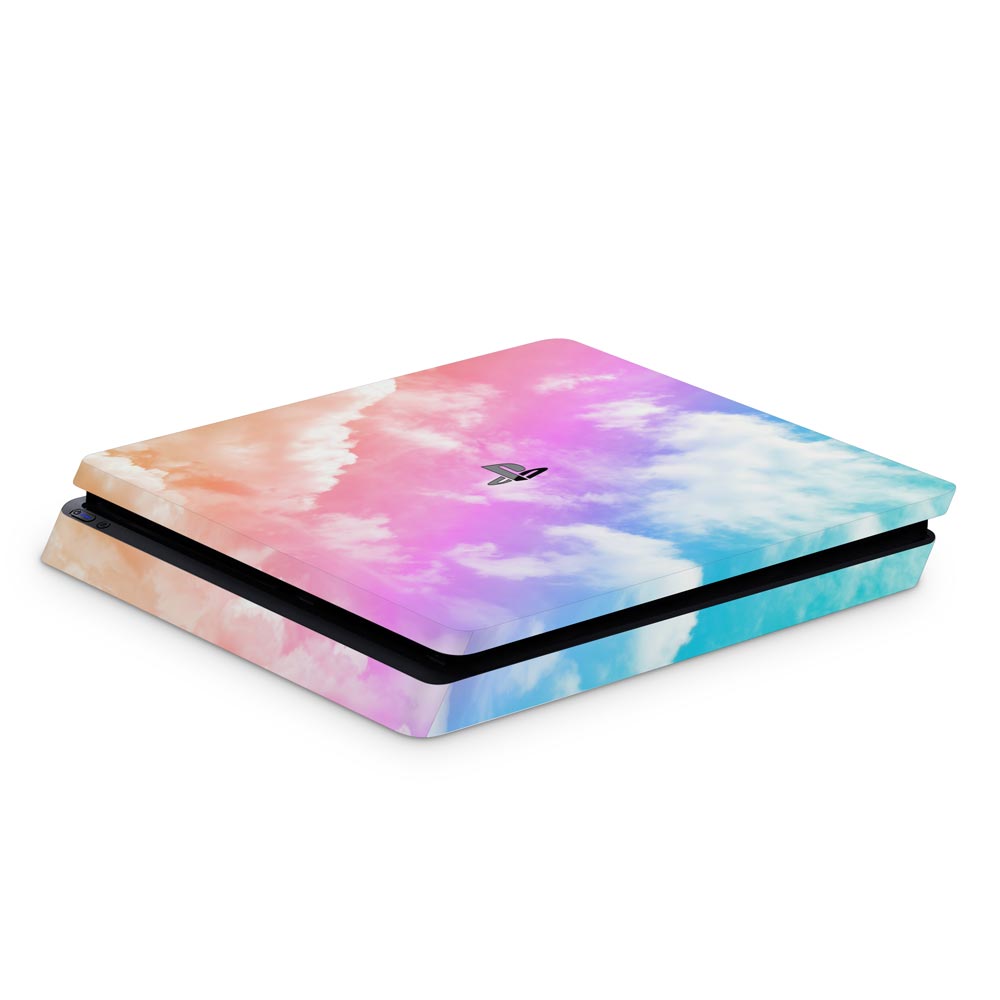 Rainbow Sky PS4 Slim Console Skin